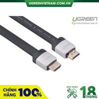 Cáp HDMI dẹt 3M Ugreen hỗ trợ 3D, 4K Ugreen 10262 Chính hãng