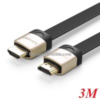 Cáp HDMI Dẹt 4K Dài 2m 3m  Ugreen 10261 10262 Cao Cấp-Hàng Chính Hãng - 3M