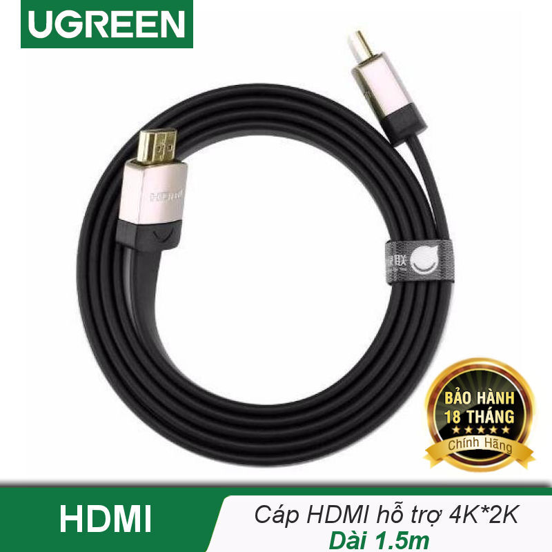 Cáp HDMI dẹt cao cấp Ugreen HD123