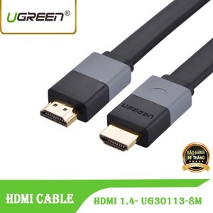 Cáp HDMI mỏng dẹt Ugreen 30113 8m version 1.4