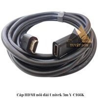 Cáp HDMI nối dài Unitek 3m Y-C166K