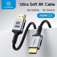 Cáp HDMI siêu nét Hagibis 8K HDMI-Compatible Cable High Speed Cord 4K 240Hz 2K 360Hz 8K 60Hz Compatible with Roku TV/PS5/HDTV/Xbox/Switch/Laptops