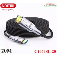 Cáp HDMI to HDMI 2.1 sợi quang dài 20M độ phân giải 8K@60Hz 4K@144Hz Unitek C1064SL-20 cao cấp