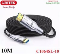 Cáp HDMI to HDMI 2.1 sợi quang DAC dài 10M độ phân giải 8K@60Hz 4K@144Hz Unitek C1064SL-10 cao cấp