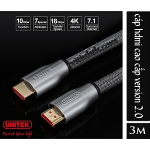 Cáp HDMI Unitek Y-C 139RGY