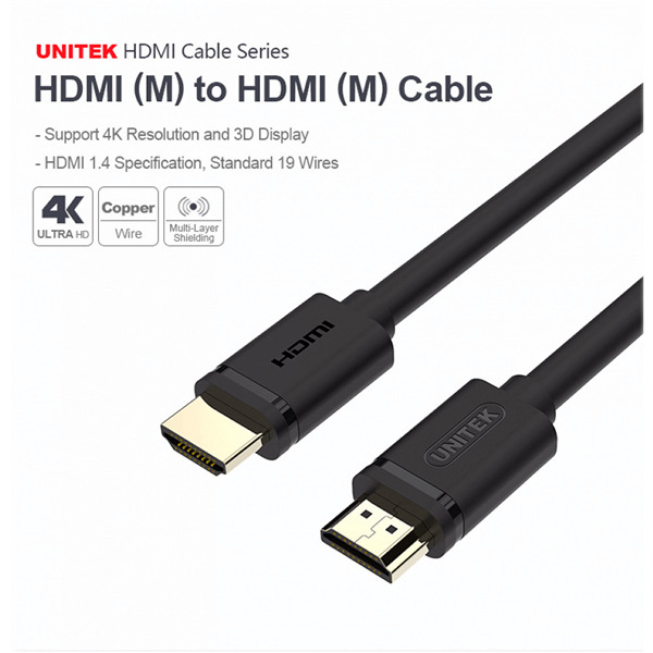 Cáp HDMI Unitek Y-C138M - 2m