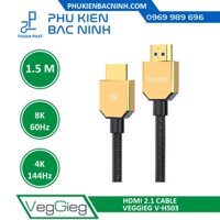 Cáp HDMI(HDTV) 2.1 *8K60hz & 4K@144hz dài 1.5M - 5M VEGGIEG V-H503 - V-H506