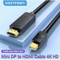 Cáp Hình Ảnh Mini Displayport to HDMI 4K UltraHD 30Hz/ 1080P 60hz 3D Audio DTS. AC3 5.1, Dolby cho PC, Laptop, MB