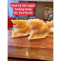 Cặp Hoả Kỳ Lân ngọc hoàng long kích thước 22x15cm