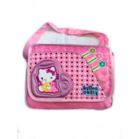 Cặp học sinh đeo chéo Hello Kitty hồng cho bạn gái.