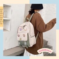 Cặp học sinh nữ phiên bản Hàn Quốc của học sinh thương hiệu in Harajuku, balo đơn giản, balo xinh