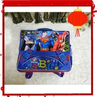 Cặp Học Sinh Tiểu Học Hoạt Hình Kiểu 4 - HSC13 - Superman/Siêu nhân (35x34cm)  [ Shopee trợ giá ]