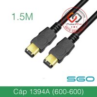 Cáp IEEE 1394 Firewire 600-600 6Pin sang 6Pin dài 1.5M nối máy tính PC, Laptop với thiết bị âm thanh, Sound card, thu âm