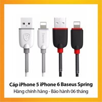 Cáp iPhone 5 iPhone 6 Baseus Spring - Hàng chính hãng - Bảo hành 06 tháng