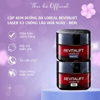 Cặp Kem Dưỡng Da Loreal Revitalift Laser X3 Chống Lão Hoá Ngày - Đêm , 50ml
