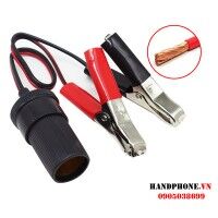 Cáp kẹp đấu nối Ắc quy sang đầu tẩu mồi thuốc Ôtô