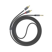 Cáp Kết Nối Audio 3.5 - Dây Loa 3.5mm Ra 2 Đầu Bông Sen dây dài 1.5m màu ngẫu nhiên - Hàng Nhập Khẩu