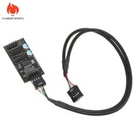 Cáp Kết Nối, Bo Mạch Chủ USB 2.0 9 Pin Header Hub Nối Dài Bộ Chia Bộ Chuyển Đổi Để Làm Mát PC, RGB