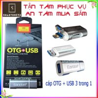 cáp kết nối cổng otg  3 in 1 cho Android-PC, Laptop Earldom