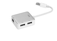 Cáp kết nối iLuv USB Ethernet Adapter with 2 USB ports - trắng