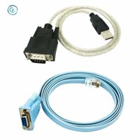 Cáp KếT NốI MạNg Rj45 Rj45 Sang DB9 Và RS232 Sang USB (2 Trong 1) CAT5 LAN Console