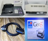 Cáp kết nối máy đọc dữ liệu khay vi thể BioTek Instruments ELx800 Microplate Reader kết nối với máy tính truyền tải dữ liệu đến phần mềm GEN5 phân tích và lưu trữ kết quả cho các ứng dụng của kỹ thuật Elisa