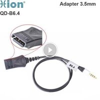 Cáp kết nối Micro + Tai nghe Hion – | Cáp chuyển đầu 3.5mm ra 4PIN cho Tai nghe Microphone Hion QD-B6.4