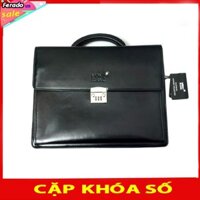 Cặp Khoá Số Công Sở Cao Cấp,  Túi Xách Da Nam Khoá Số
