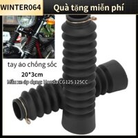 Cặp khởi động phuộc trước xe máy Gaiters Bộ giảm xóc bảo vệ che phủ bụi cho CG125 125CC Winter064