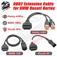 Cáp Kiểm Tra Xe Máy Cho Xe BMW 10Pin ICOM-D Ducati 4Pin Harley 6Pin OBD2 Chẩn Đoán Cáp Nối Dài ELM327 Máy Quét Dụng Cụ Adapter 16Pin