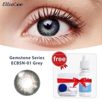 Cặp kính áp tròng EllieCoo có màu kèm thuốc nhỏ mắt dưỡng ẩm giúp tạo đôi mắt to tròn 10ml