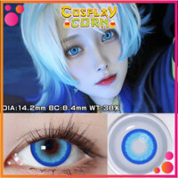 Cặp Kính Áp Tròng Hóa Trang Màu Xanh Nước Biển Và Vàng Hóa Trang, Hotblood Blue And Yellow ONLY 0 ĐỘ CORNCOSPLAY