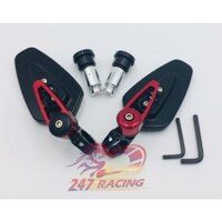 Cặp kính gù lá CRG gắn gi đông xe máy.moto.pkl màu Đỏ