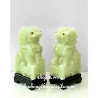 Cặp kỳ lân xanh ngoc onyx size 10cm siêu đẹp