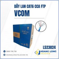 Cáp LAN CAT 6 FTP CCA 23AWG vỏ PVC (305m) VCOM