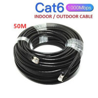 Cáp LAN RJ45 Gigabit Ethernet LAN hai lớp chống thấm nước và chống nắng ngoài trời 50M Utp Cat6