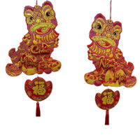 Cặp Lân treo tường chúc mừng năm mới
