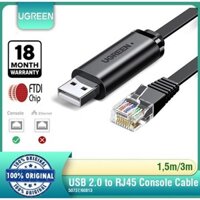 Cáp Lập Trình Console USB To RJ45 Ugreen 50773 60813 CM204 (Chíp set FTDI)