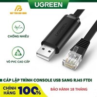 Cáp Lập Trình Console USB To RJ45 FTDI Ugreen 60813 Dài 3m - CHính Hãng BH 18 tháng