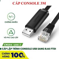 Cáp Lập Trình Console USB To RJ45 Ugreen 60813 Chính Hãng (Chíp set FTDI)
