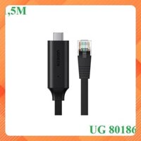 Cáp lập trình Console USB Type-C to RJ45 FTDI dài 1,5M Ugreen 80186
