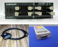 Cáp lập trình CPL0523 kết nối điều khiển PLC Samsung N7 Control Unit N7-c32ct CPU Connect With Handy-Loader CPL5119 Control remote Cable Rs232 Midi din 5Pin Male to DB15 Pin Female
