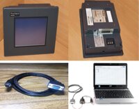 Cáp lập trình GPW-CB02 Kết nối HMI Pro-face GP37W2-BG41-24V Connect With Computer Data Transfer Cable Rs232 Midi din 8Pin Male to DB 9Pin Female