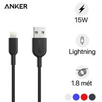 Cáp Lightning Anker PowerLine II A8433 1.8m