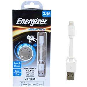Cáp Lightning Energizer C21UBLIAWH4 (C21UBLIA)  8cm
