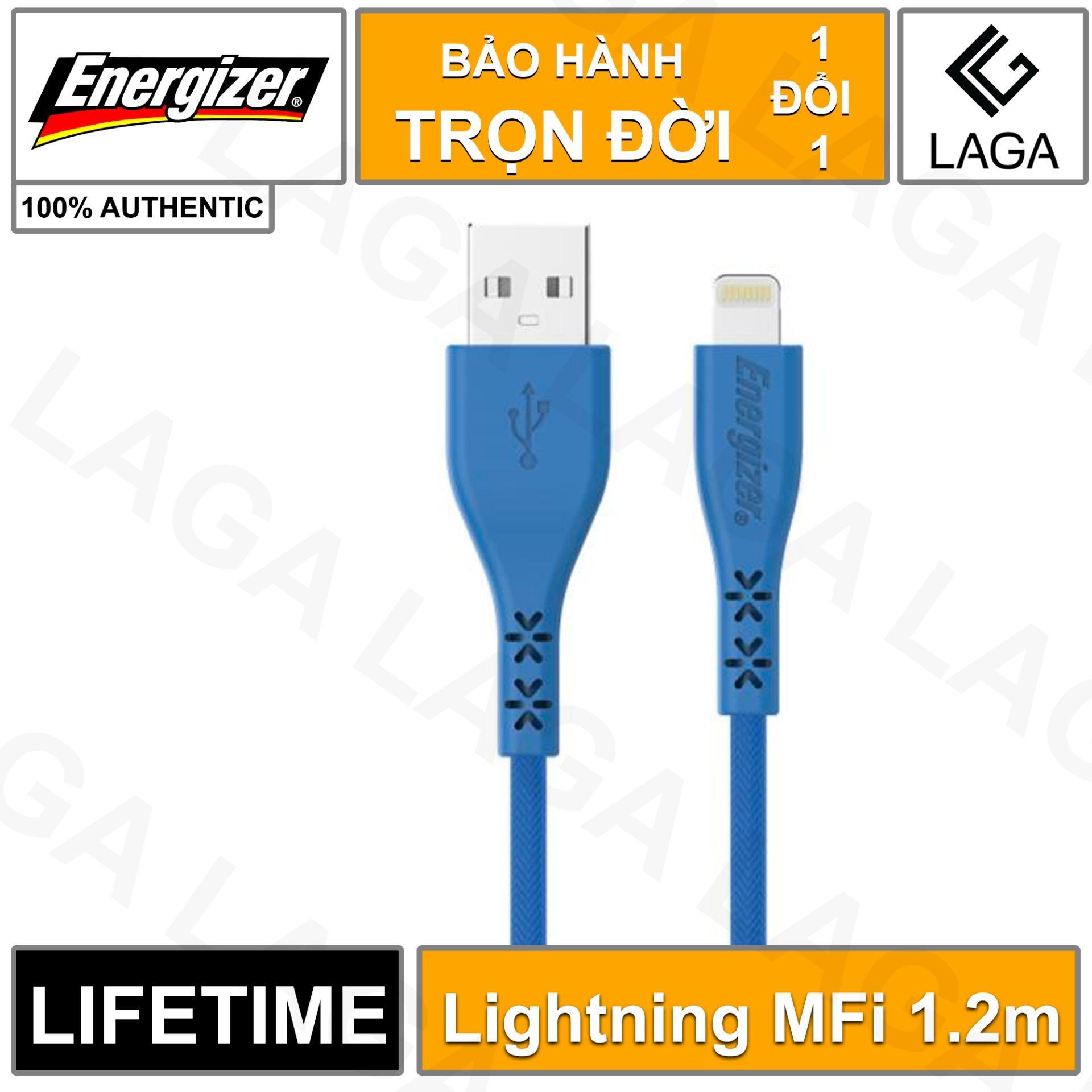 Cáp lightning Energizer C41UBLIG - 1.2m