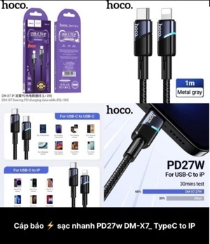 Cáp lightning Hoco X7