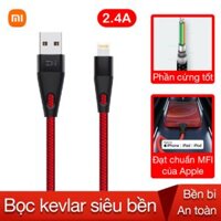 Cáp Lightning siêu bền Xiaomi ZMI AL806 chuẩn MFI Dây sạc siêu bền Al806 Zmi USB-A to Lightning – Tech1 Store