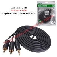 Cáp Loa 1-2 3m M-Pard V-0015 (Cáp loa 1 đầu 3.5mm ra 2 RCA)