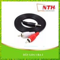 Cáp loa 1 đầu Jack 3.5mm ra 2 đầu bông sen - 1.5M